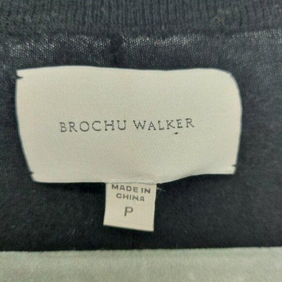Brochu Walker Black Wool Cashmere Cardigan with side zip details Blaxk Small - Picture 3 of 7